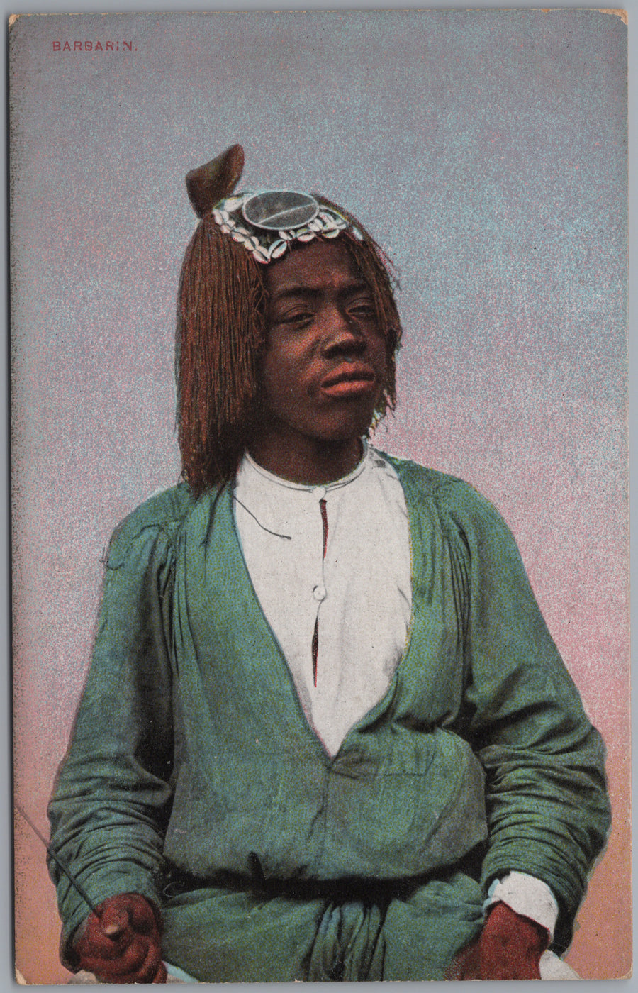 Egypt — Portrait of a Man in a Green Garment