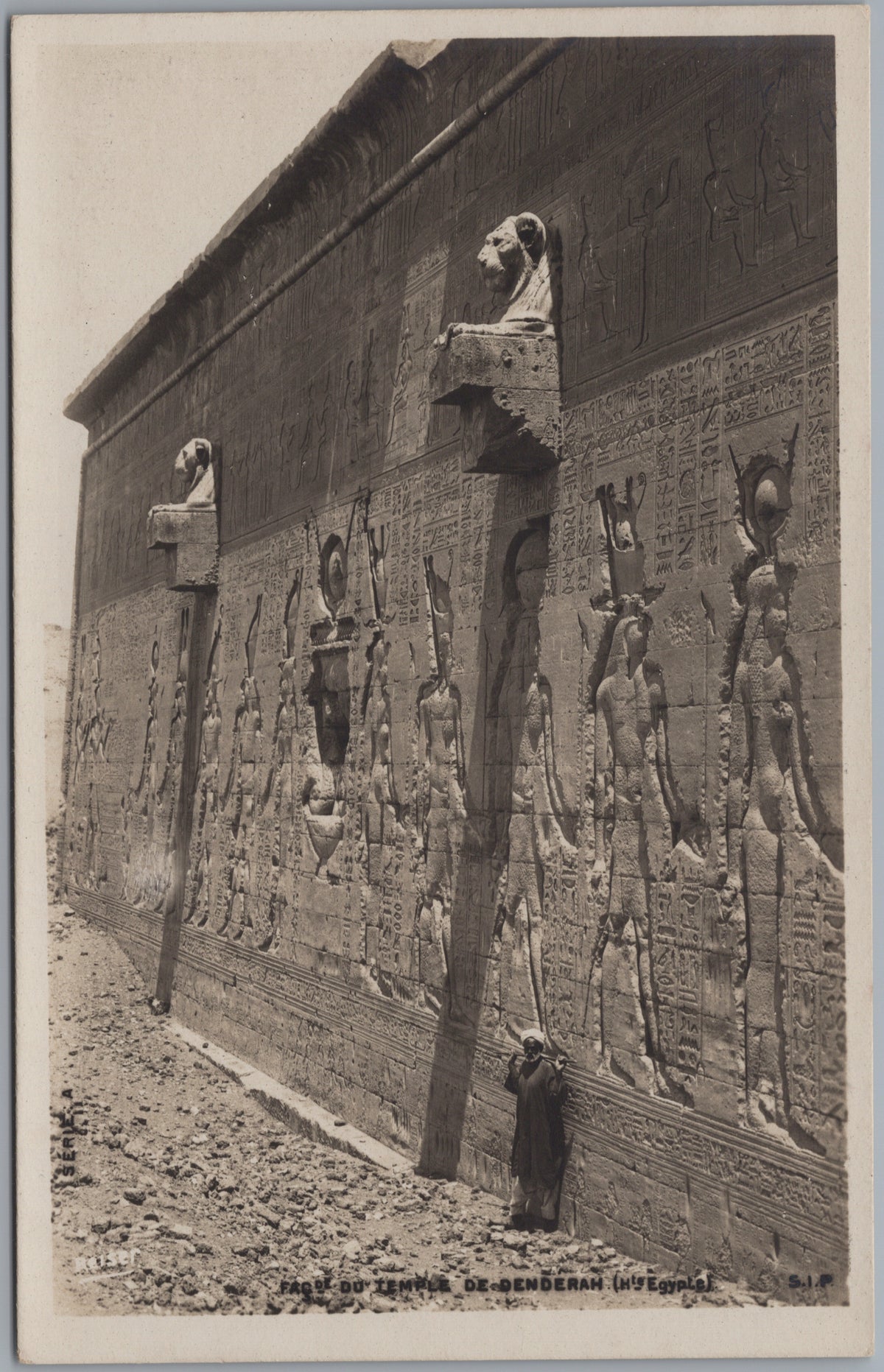 PC02384 front — Carved Temple Wall and Projecting Sculptures