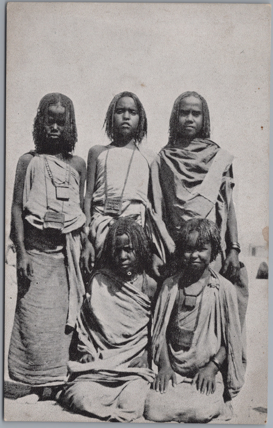 Aswan — Group Portrait of Five Girls