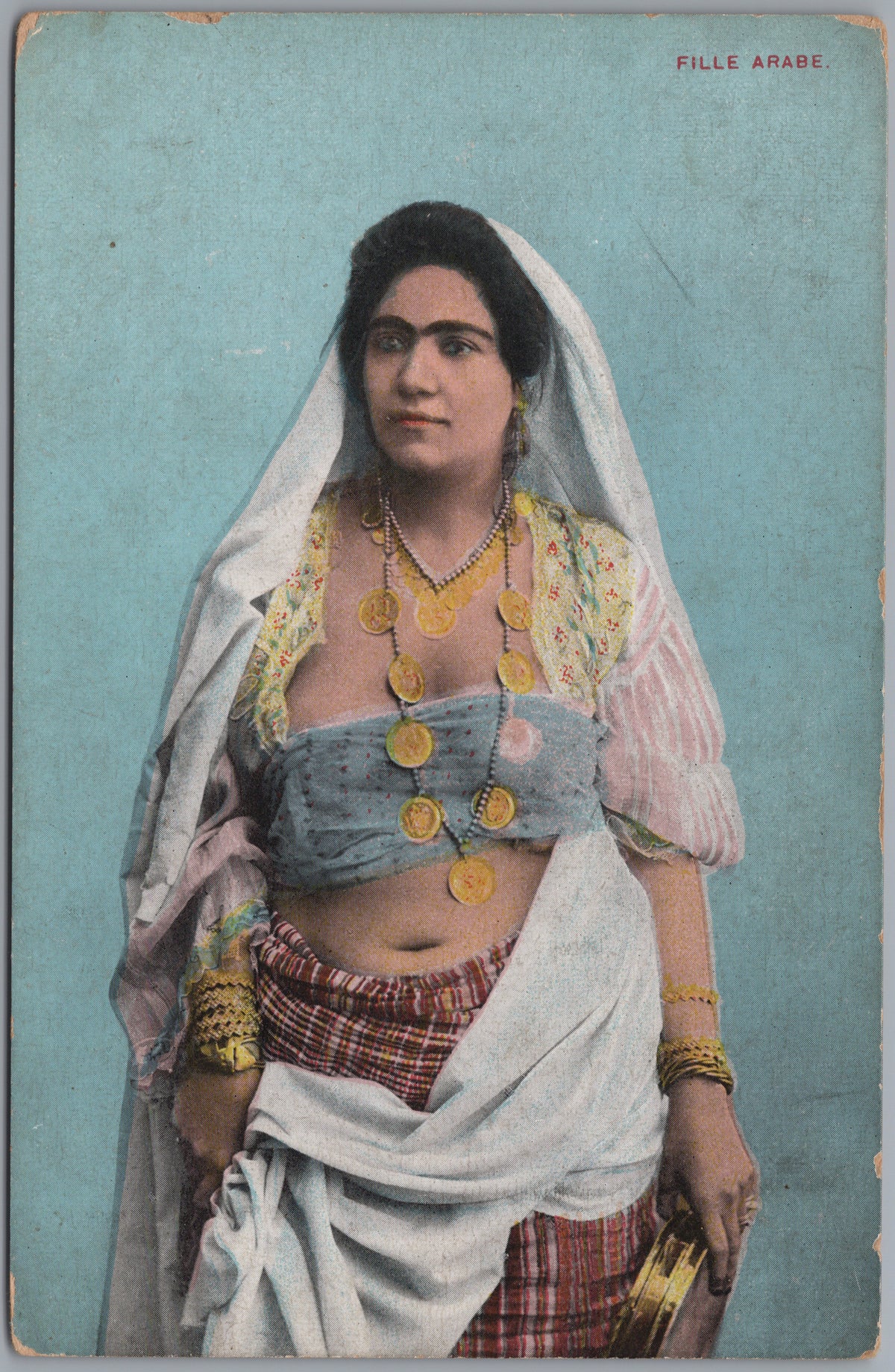 PC02406 front — Woman in a White Veil and Jewellery
