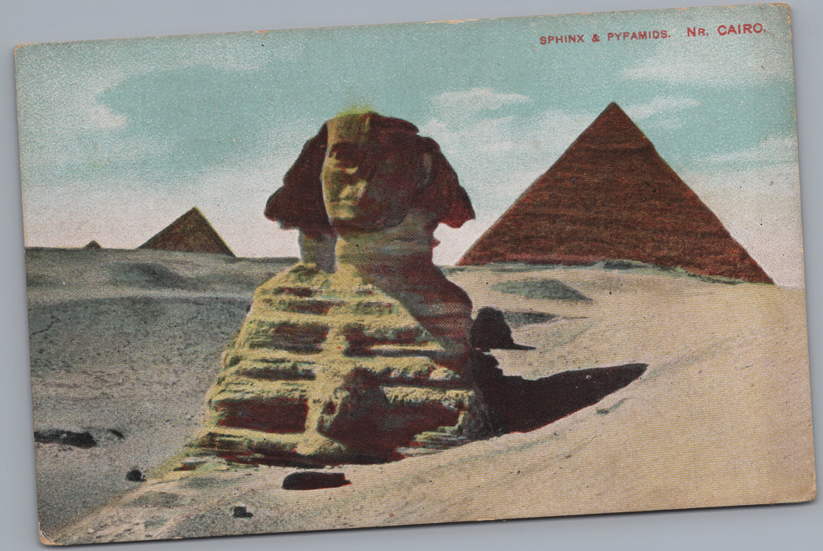 PC02410 front — Sphinx and Pyramids