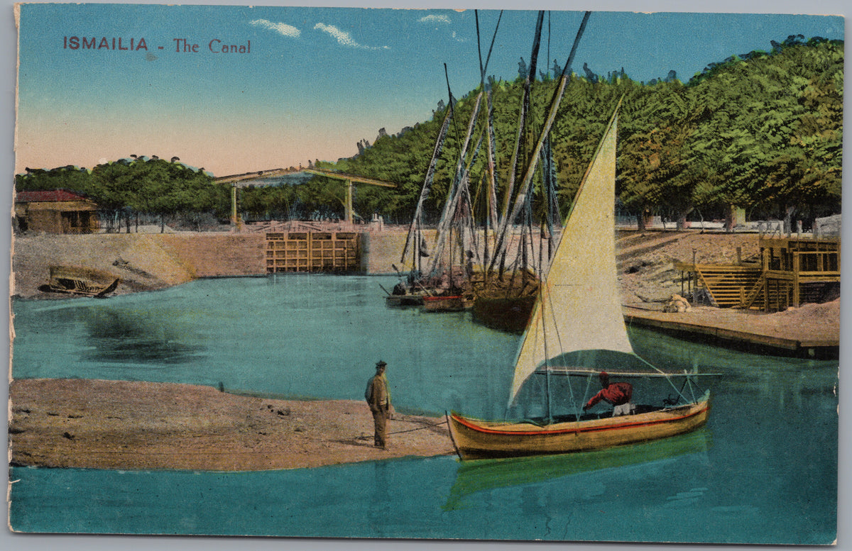 PC02468 front — Canal Basin and Sailboats