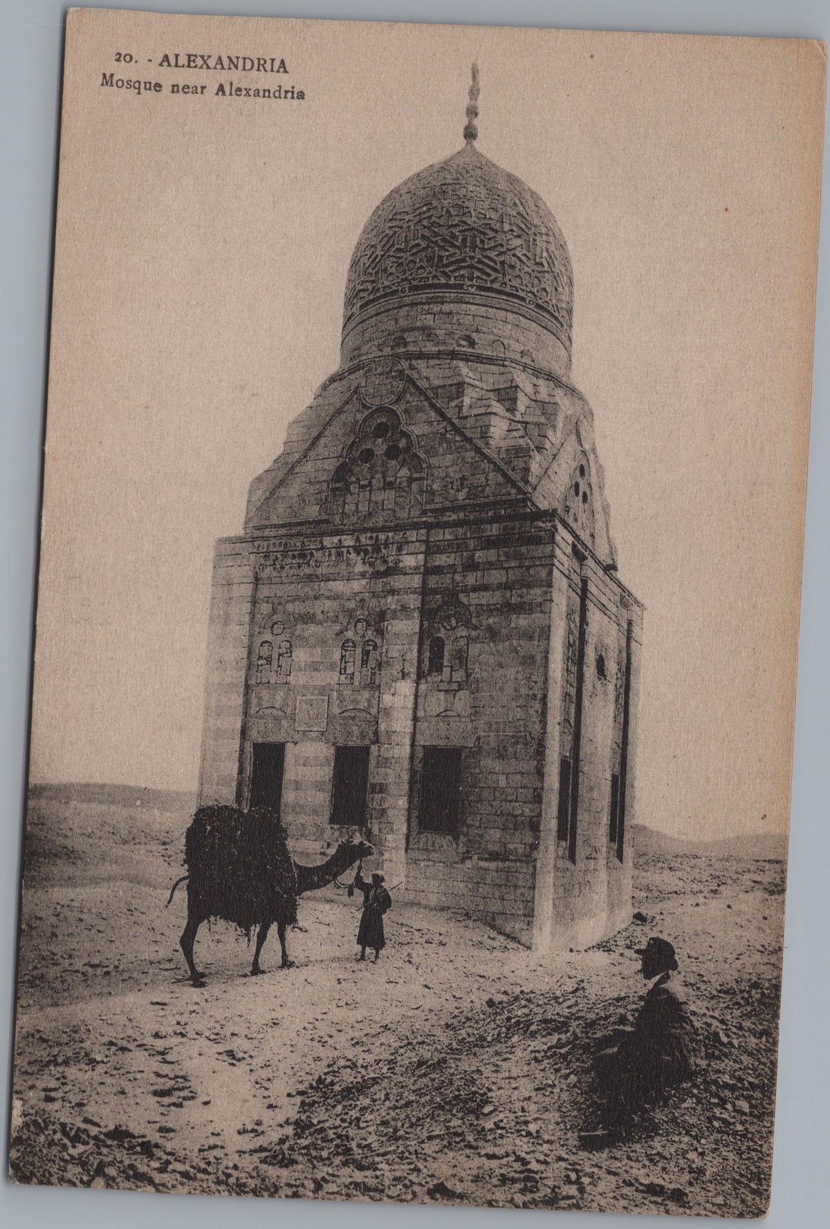 PC02475 front — Domed Monument with Camel and Figures
