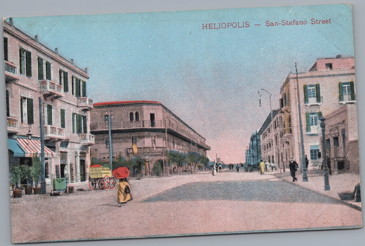 PC02493 front — San Stefano Street with Shops