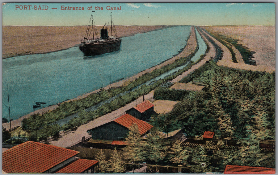 Port Said — Ship at the Suez Canal Entrance