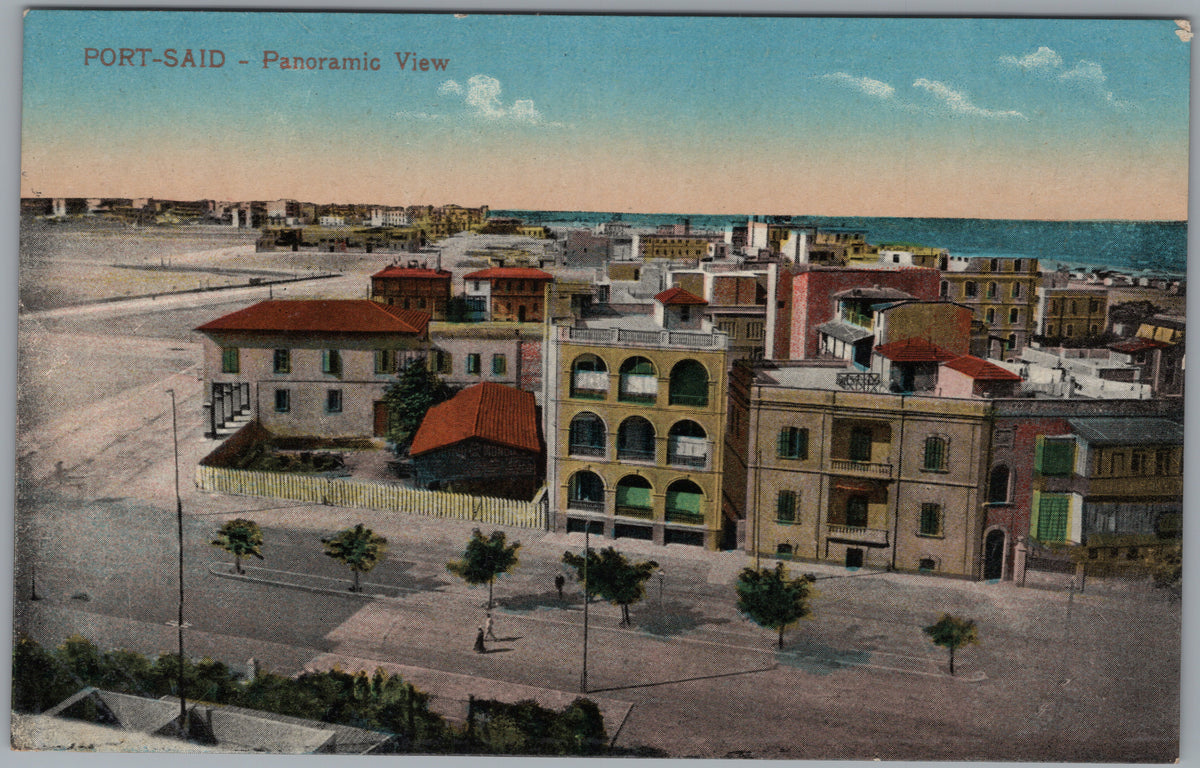PC01018 | P2 | Port Said — Panoramic View towards the Waterfront — front