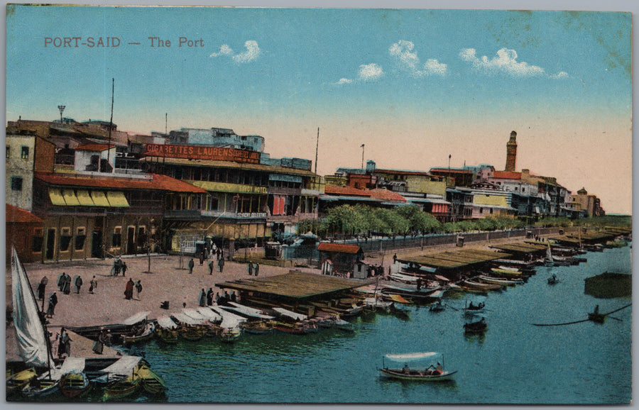 Port Said — Boats beside the Waterfront