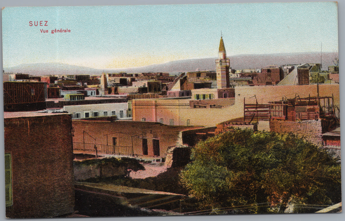 PC01035 | P4 | Suez — Rooftops and Mosque — front