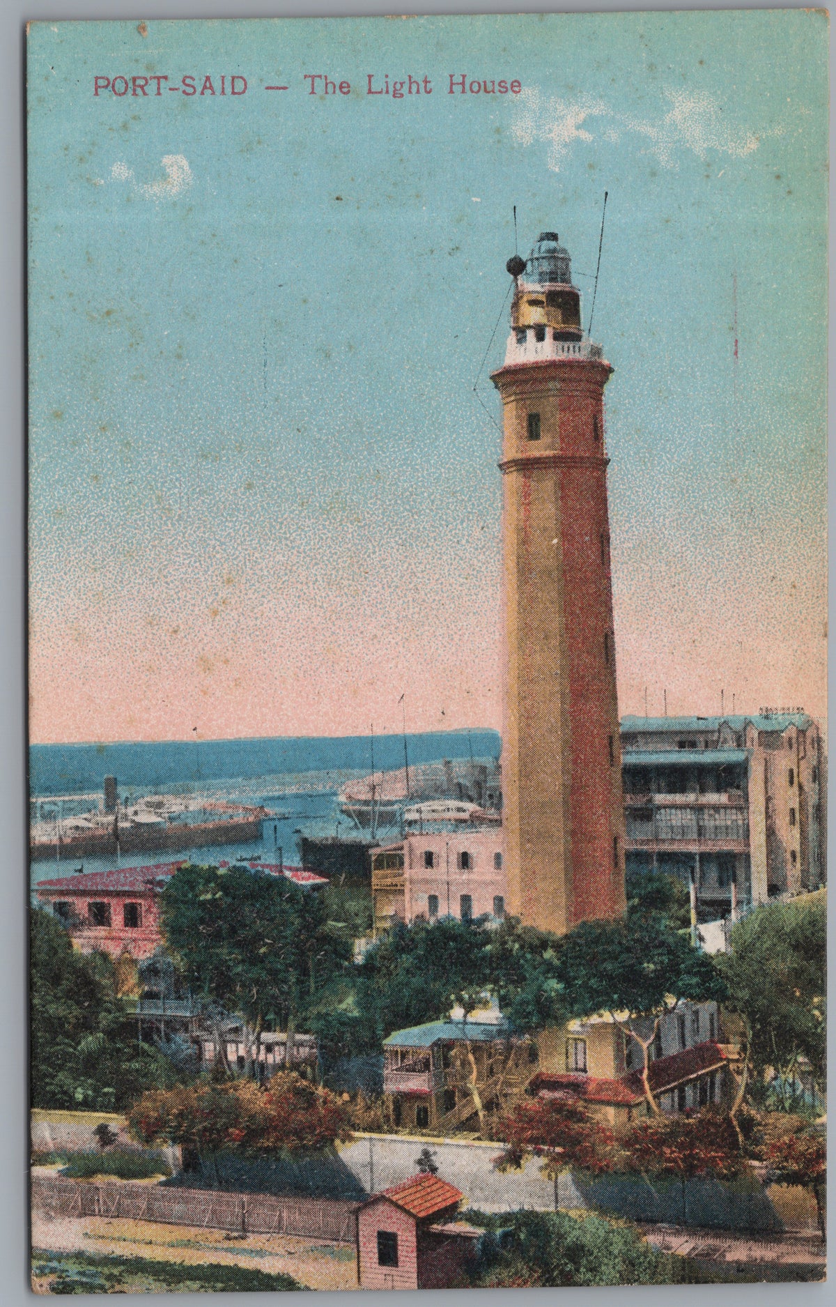 PC01043 | P5 | Port Said — Lighthouse above the Town — front