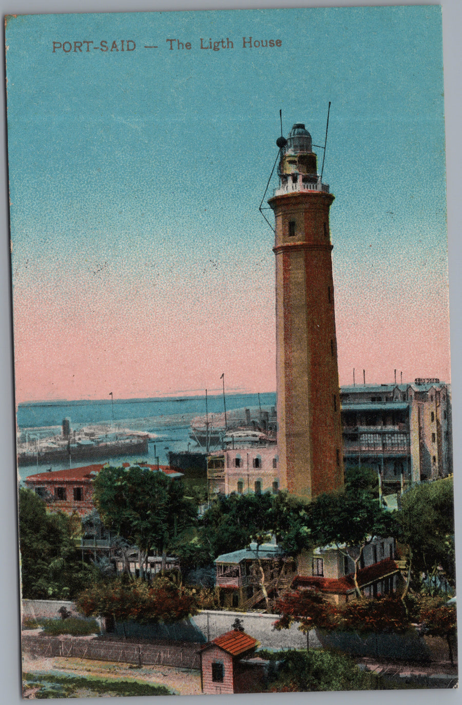 Port Said — Lighthouse above the Town