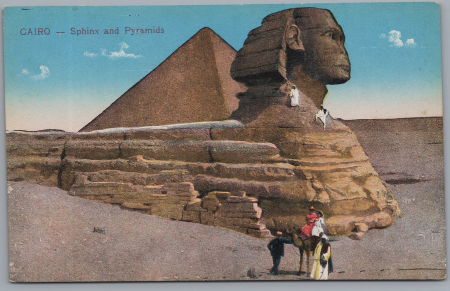 Giza — Sphinx and Pyramid with Visitors