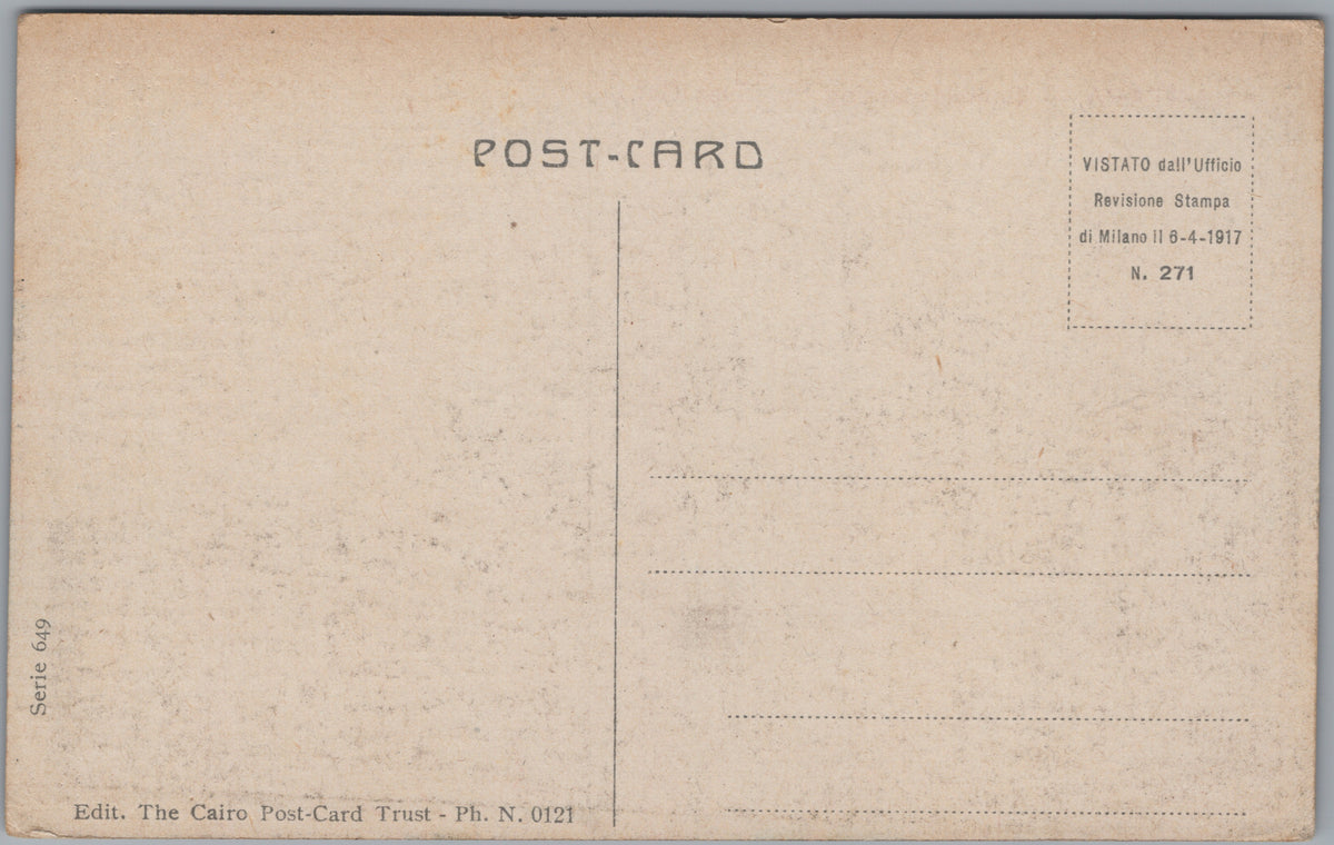 PC01081 | P9 | Kantara — Camels at the Canal Crossing — reverse