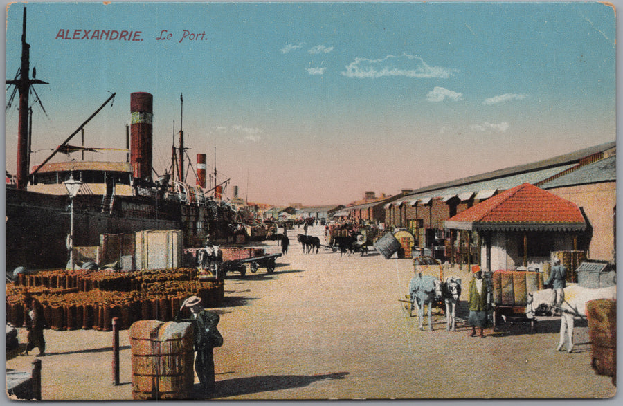 Alexandria — Working Port and Steamship