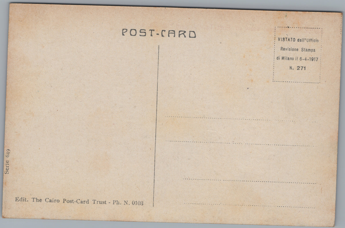 PC01133 | P14 | Suez — Port Tewfik Monument and Canal — reverse