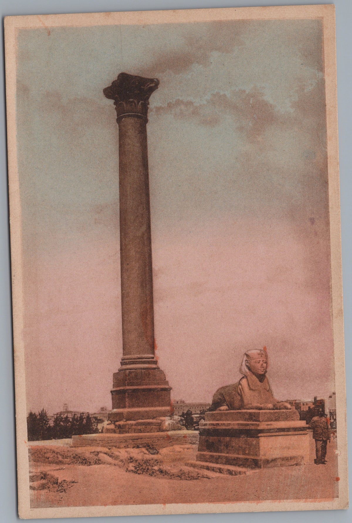 PC01148 | P15 | Alexandria — Pompey's Pillar and Sphinx — front