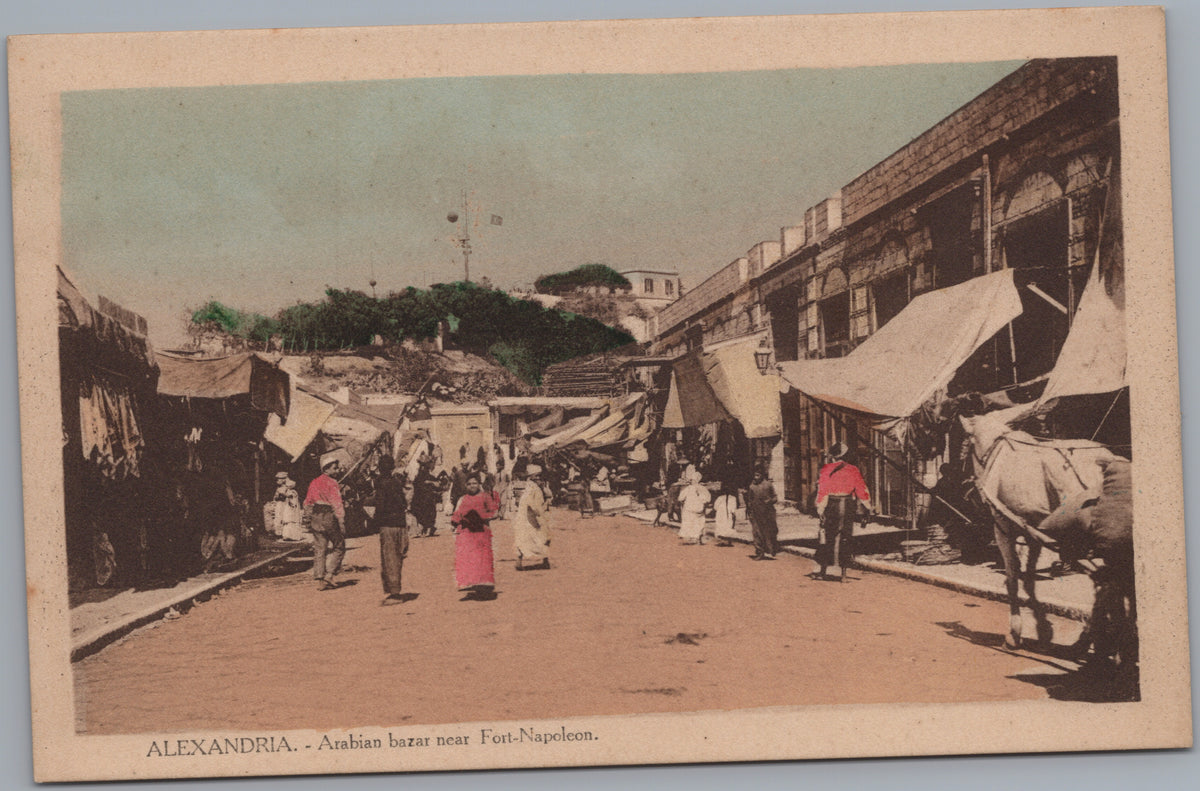 PC01151 | P16 | Alexandria — People and Stalls in a Market Street — front