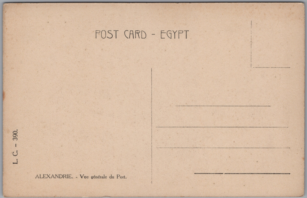 PC01173 | P18 | Alexandria — City Rooftops and Harbour — reverse