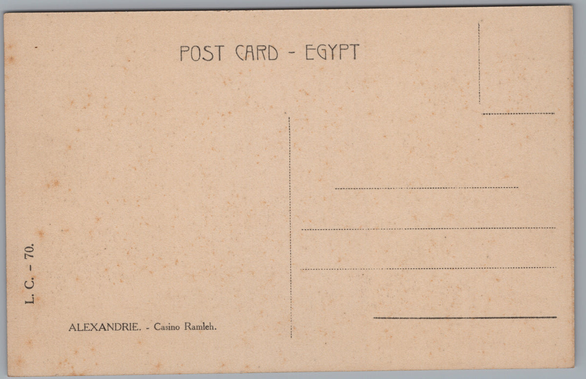 PC01178 | P18 | Alexandria — Palace and Gardens — reverse