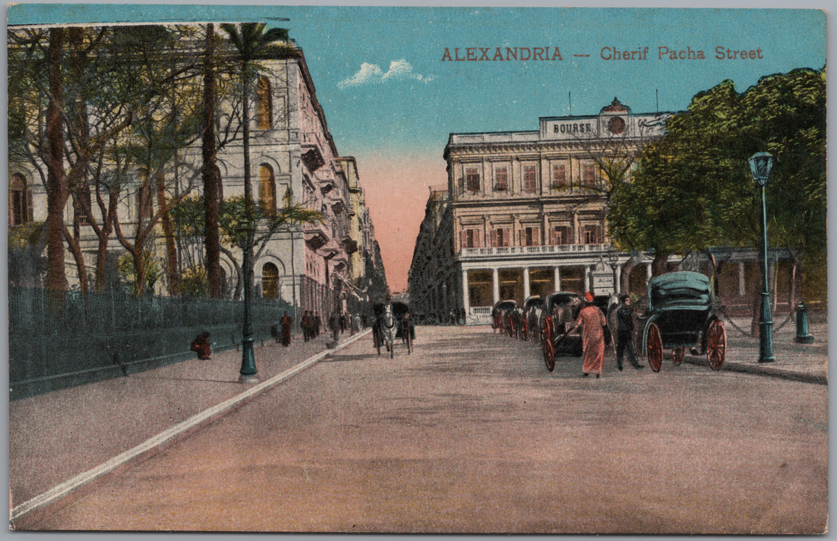 PC01214 | P22 | Alexandria — Cherif Pacha Street — front