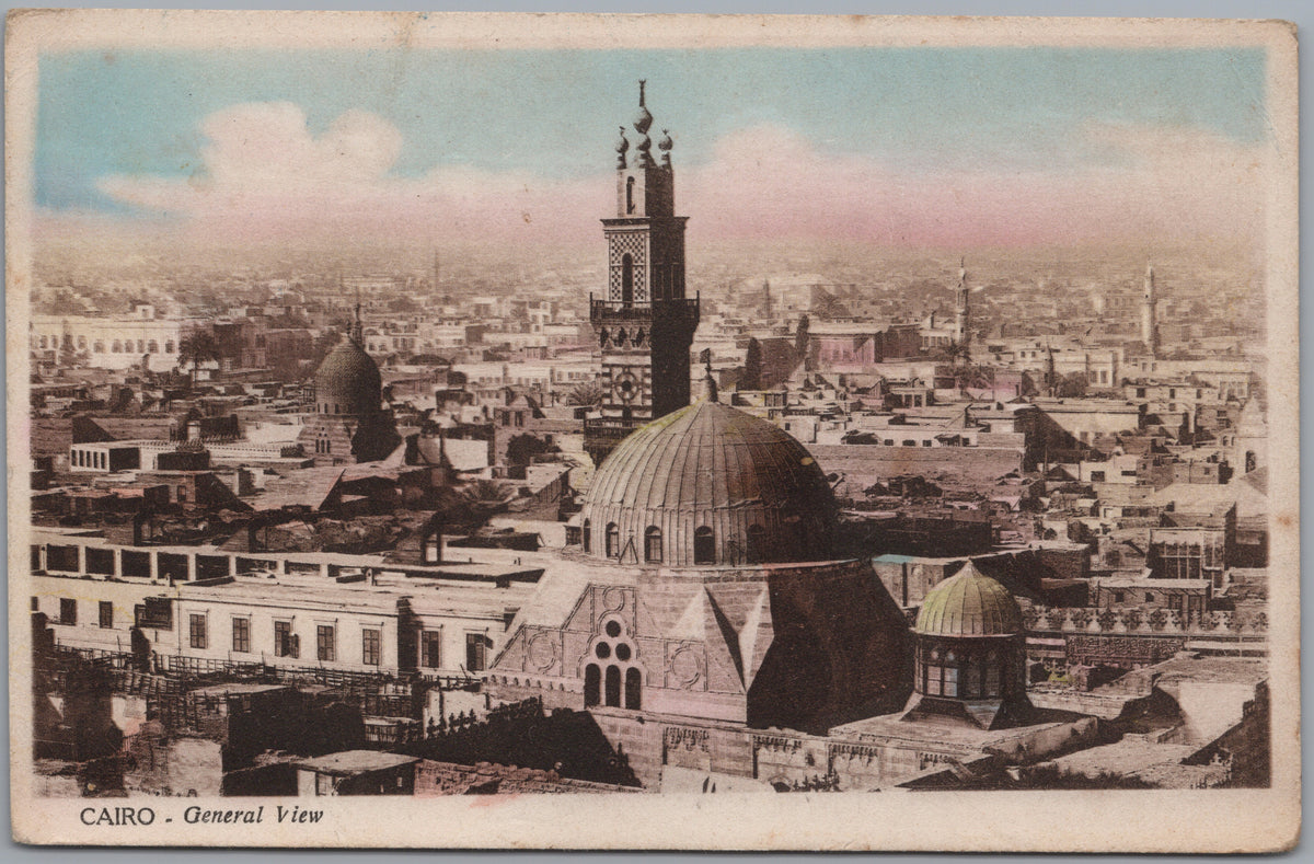 PC01218 | P22 | Cairo — City Panorama with Dome and Minaret — front