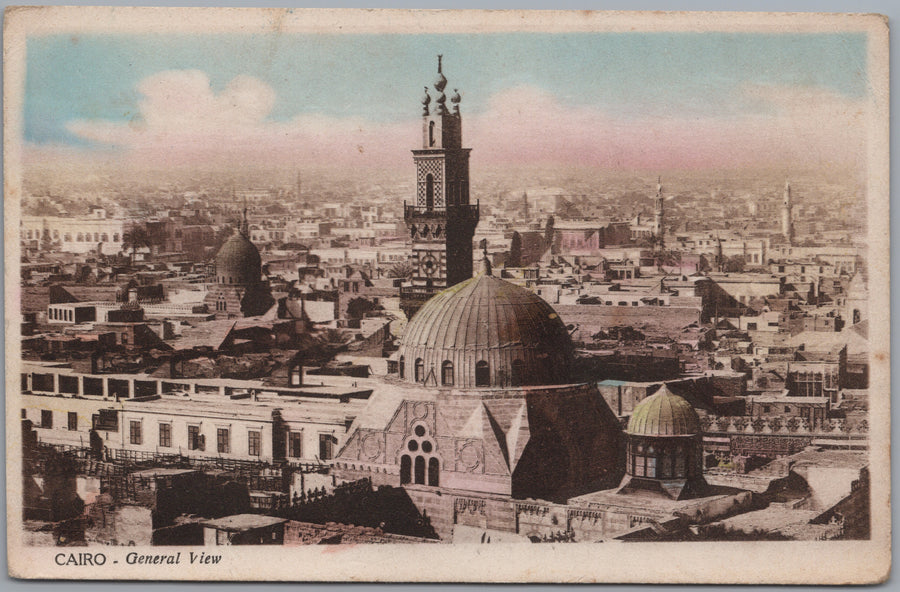 Cairo — City Panorama with Dome and Minaret