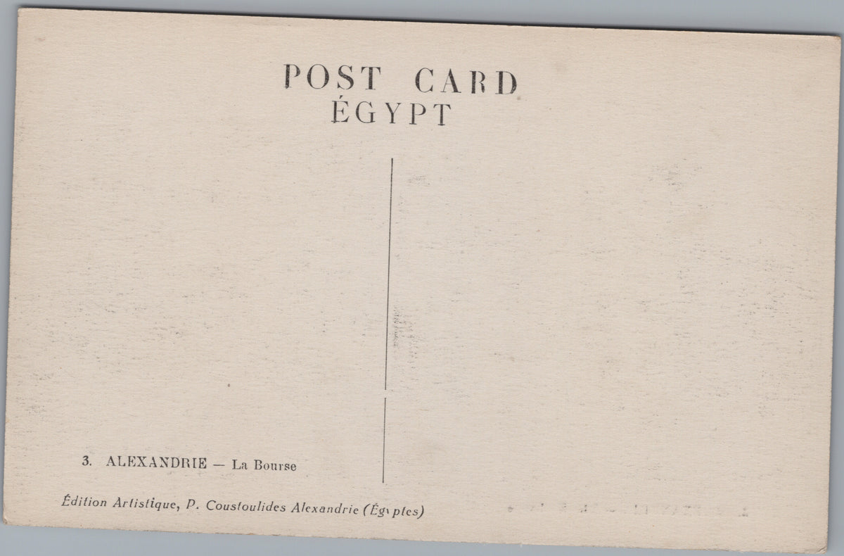 PC01229 | P23 | Alexandria — La Bourse and Shop Awnings — reverse