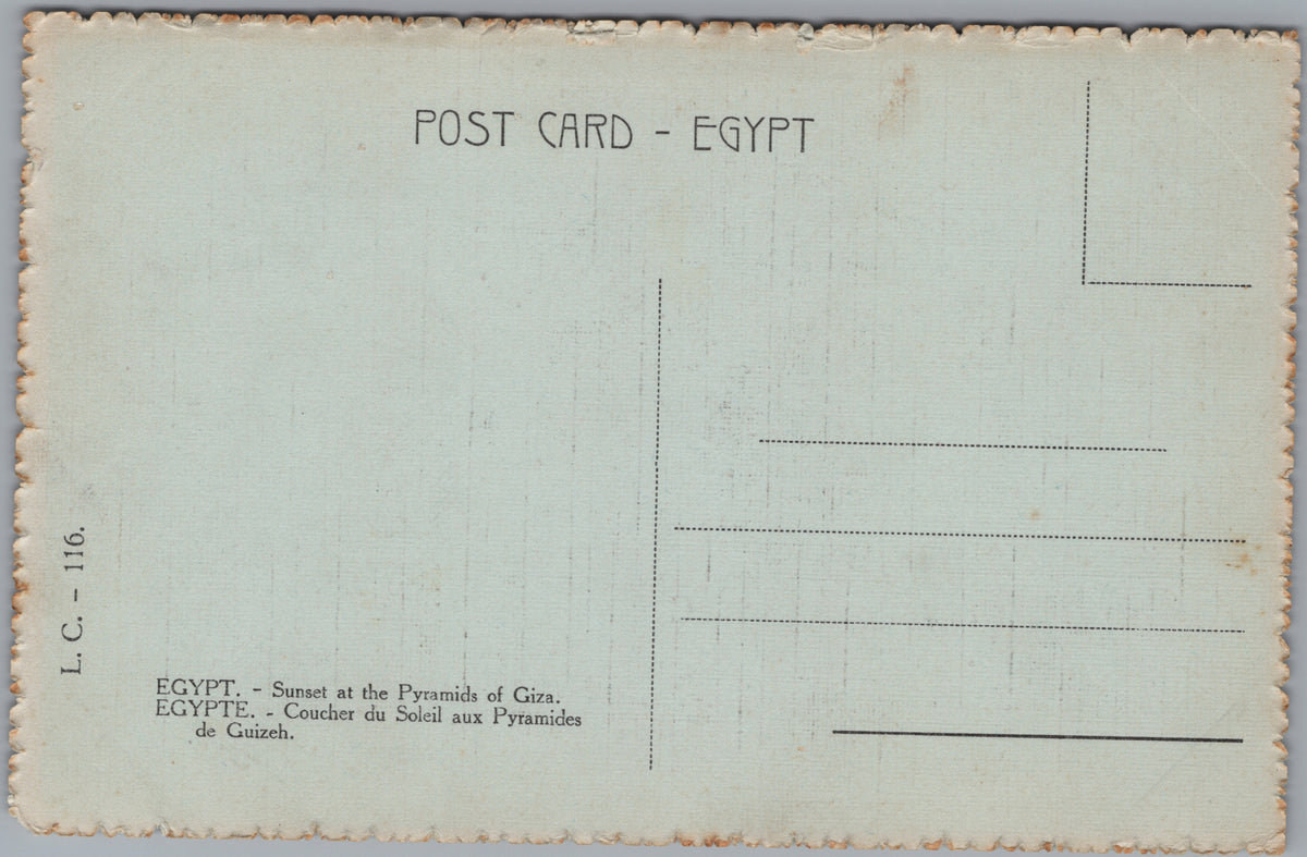 PC01279 | P28 | Giza — Pyramids through Palms during the Flood — reverse