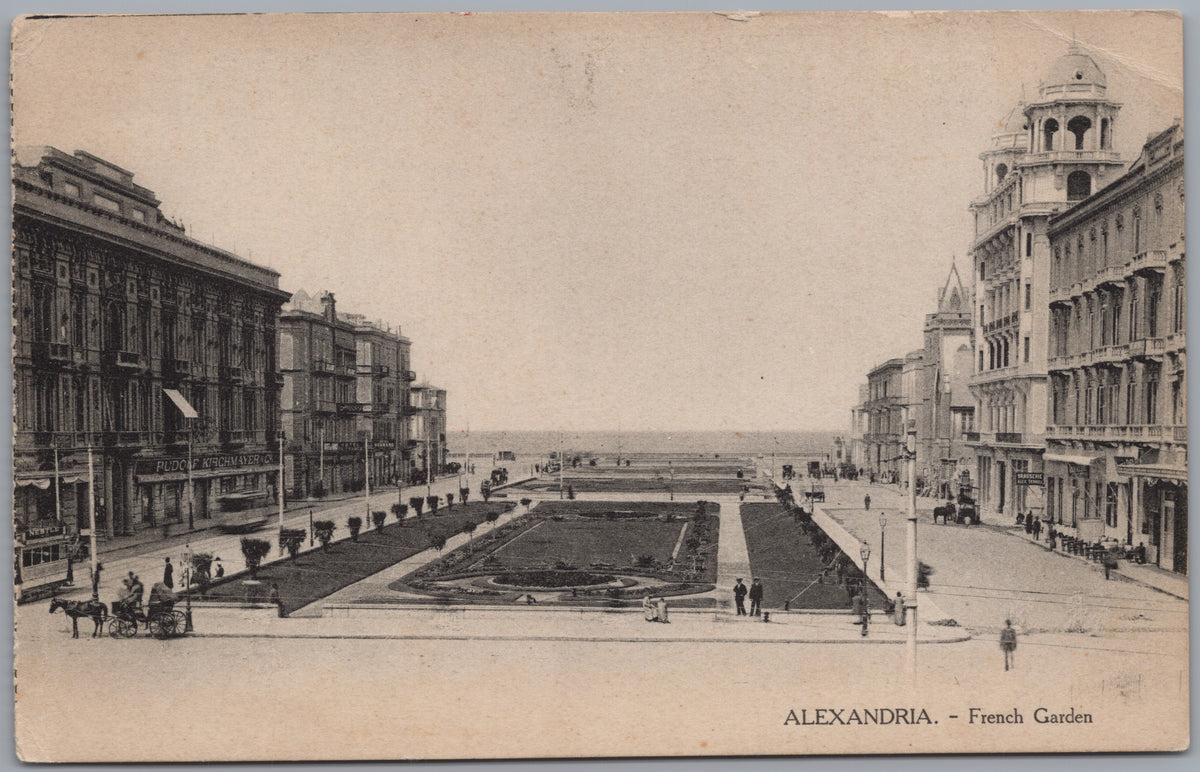 PC01308 | P31 | Alexandria — French Gardens between City Buildings — front