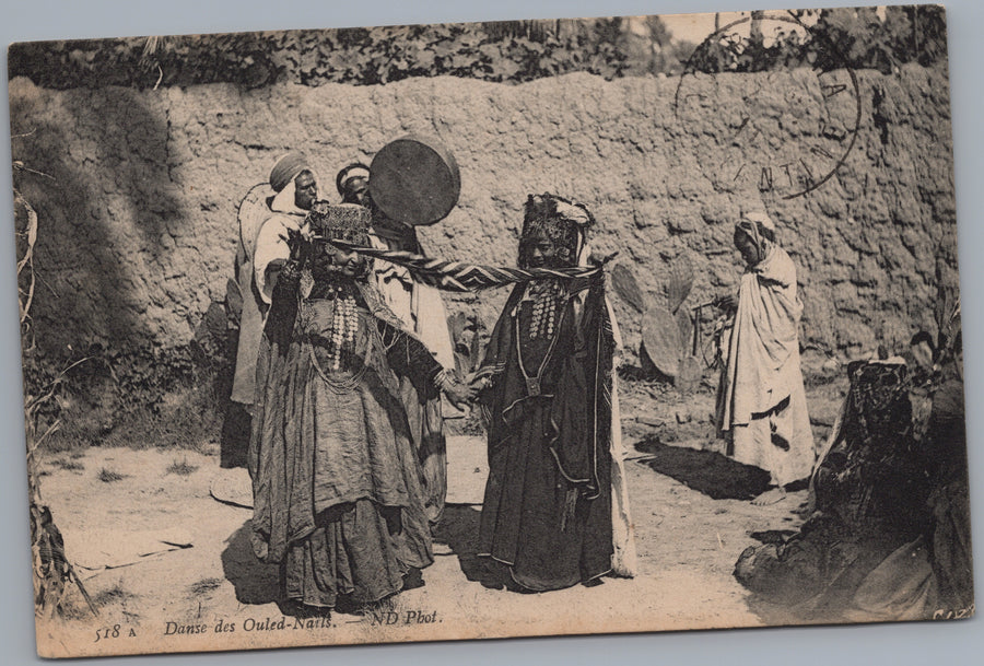 Egypt — Women beside a Village Wall