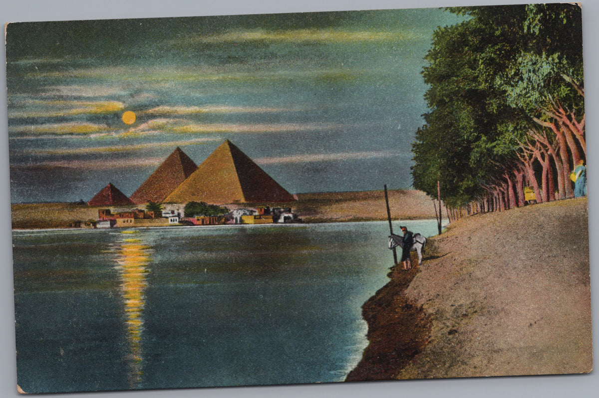 PC01323 | P33 | Giza — Pyramids by Moonlight — front