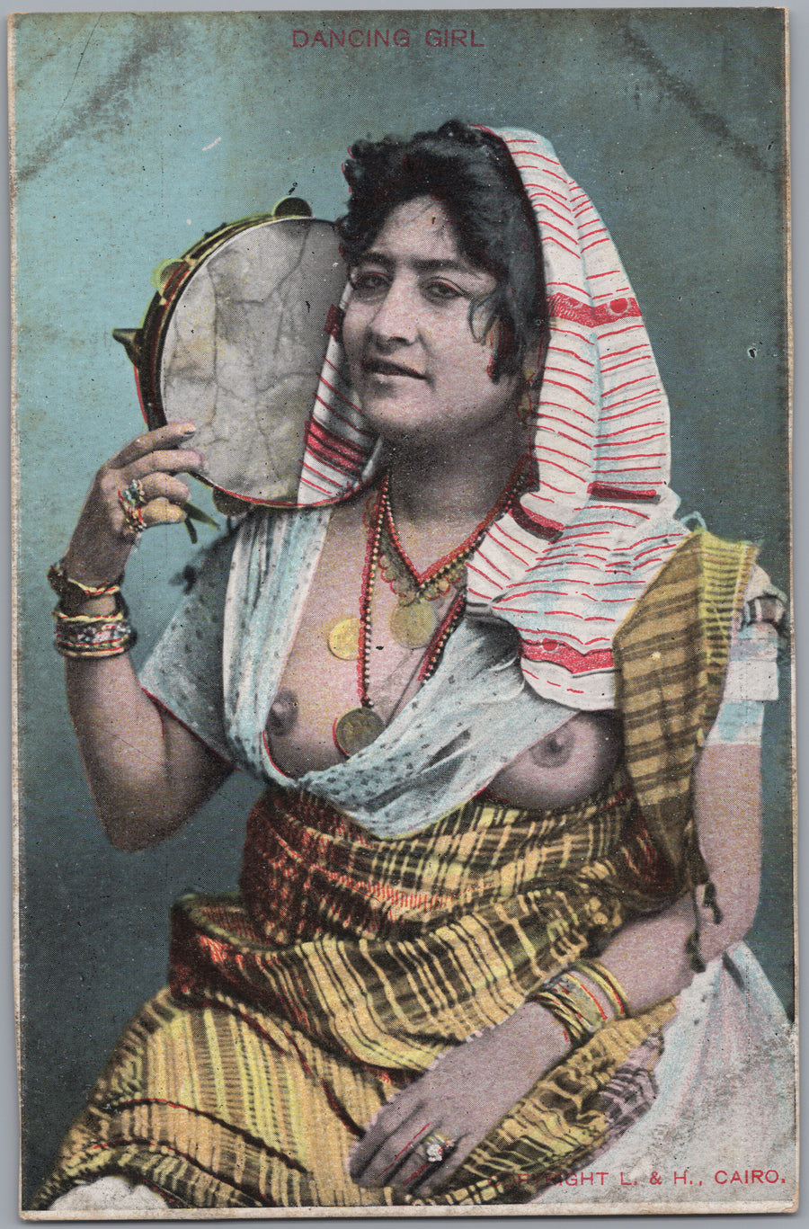 Egypt — Portrait with a Tambourine