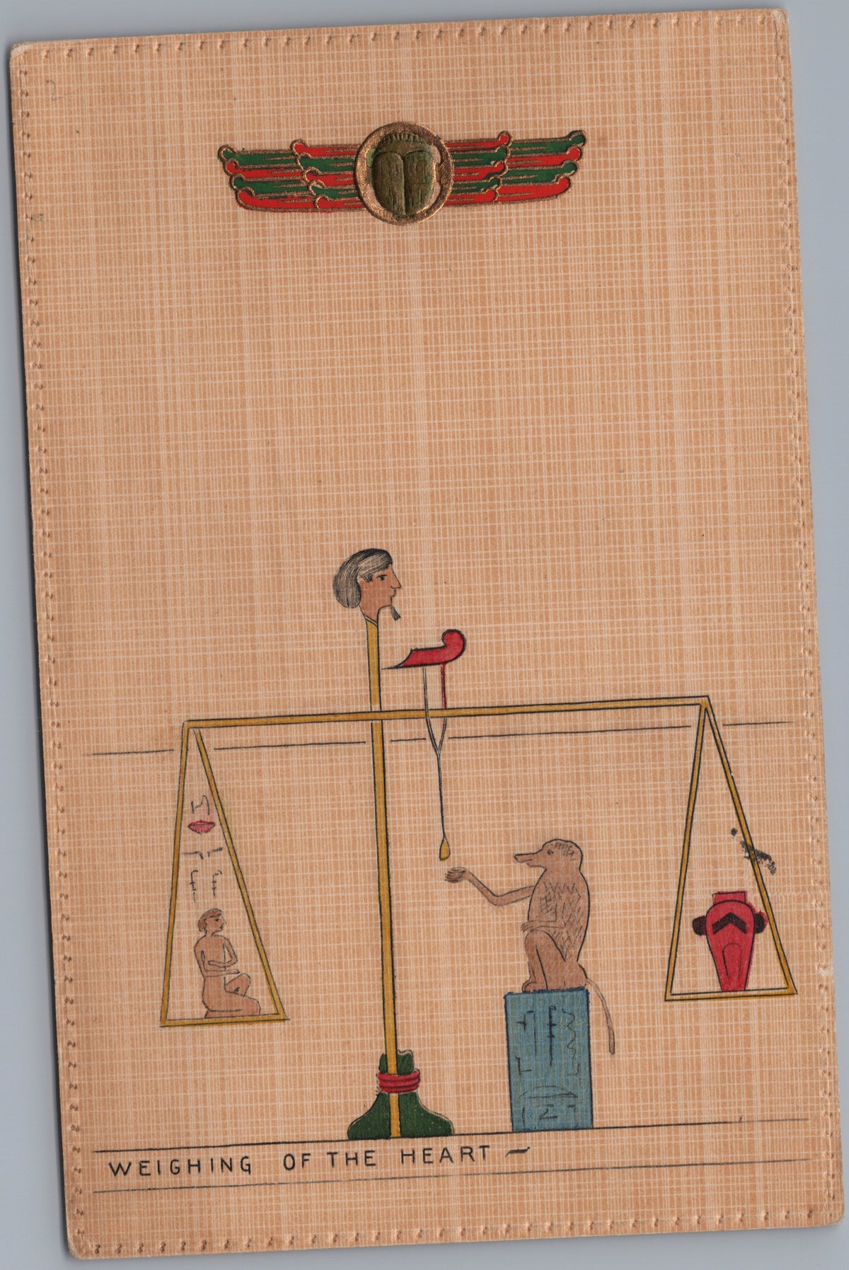 PC01382 | P39 | Egypt — Ancient Egyptian Weighing Scene — front