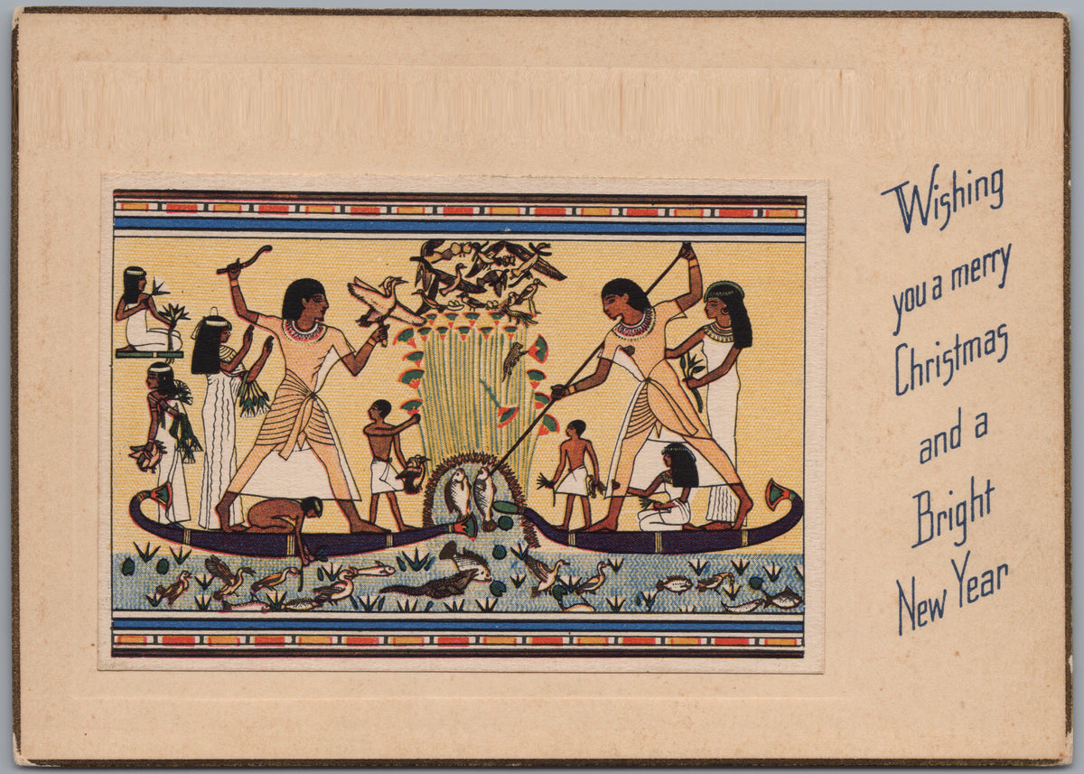 PC01384 | P39 | Thebes — Menna Chapel Scene Christmas Greeting — front