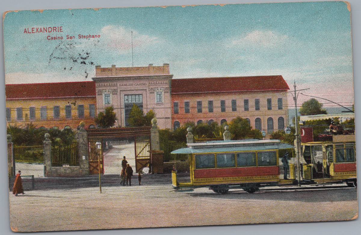 PC01389 | P39 | Alexandria — Public Buildings and Tram — front
