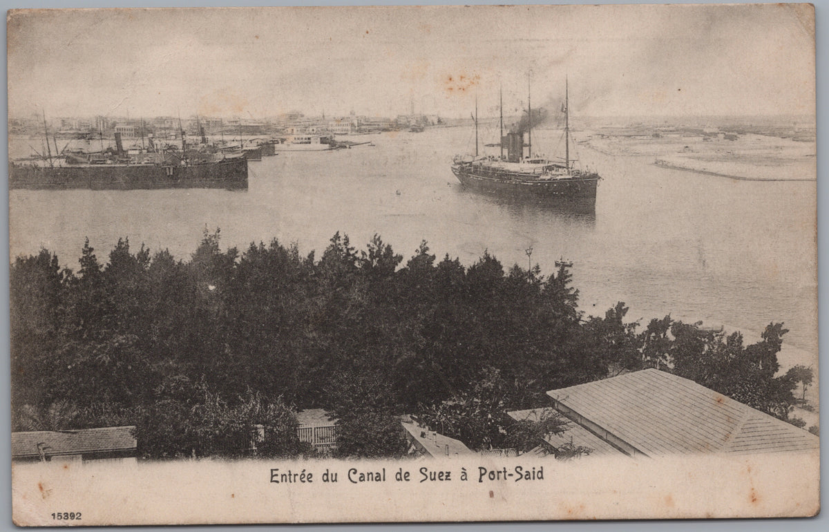 PC01392 | P40 | Port Said — Entrance to the Suez Canal — front