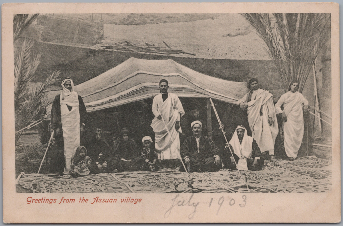 PC01395 | P40 | Location unconfirmed — Group outside a Tent — front