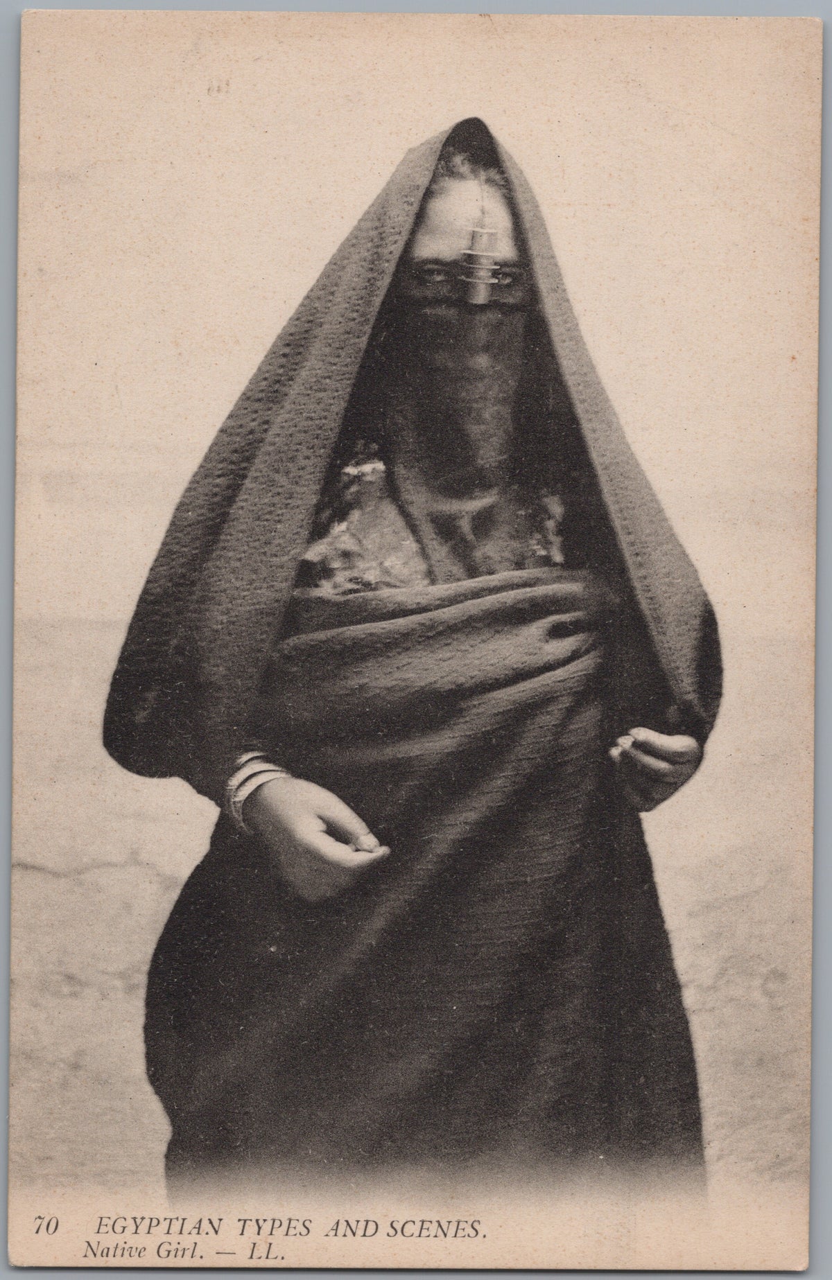 PC01400 | P40 | Egypt — Veiled Woman Portrait — front