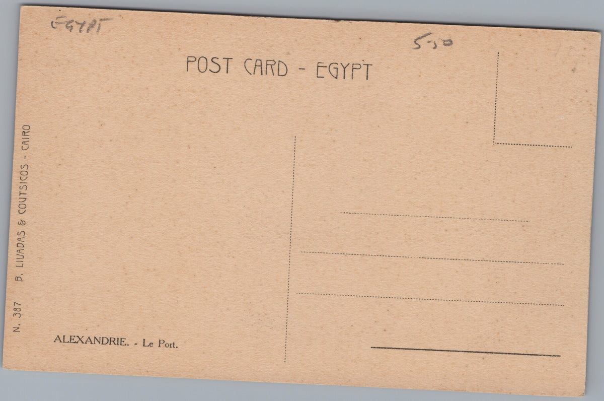 PC01401 | P41 | Alexandria — Harbour Panorama — reverse