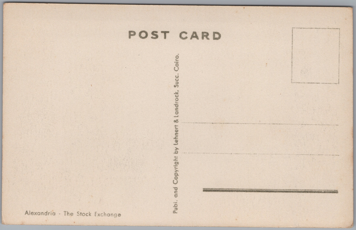 PC01436 | P44 | Alexandria — Stock Exchange Building — reverse