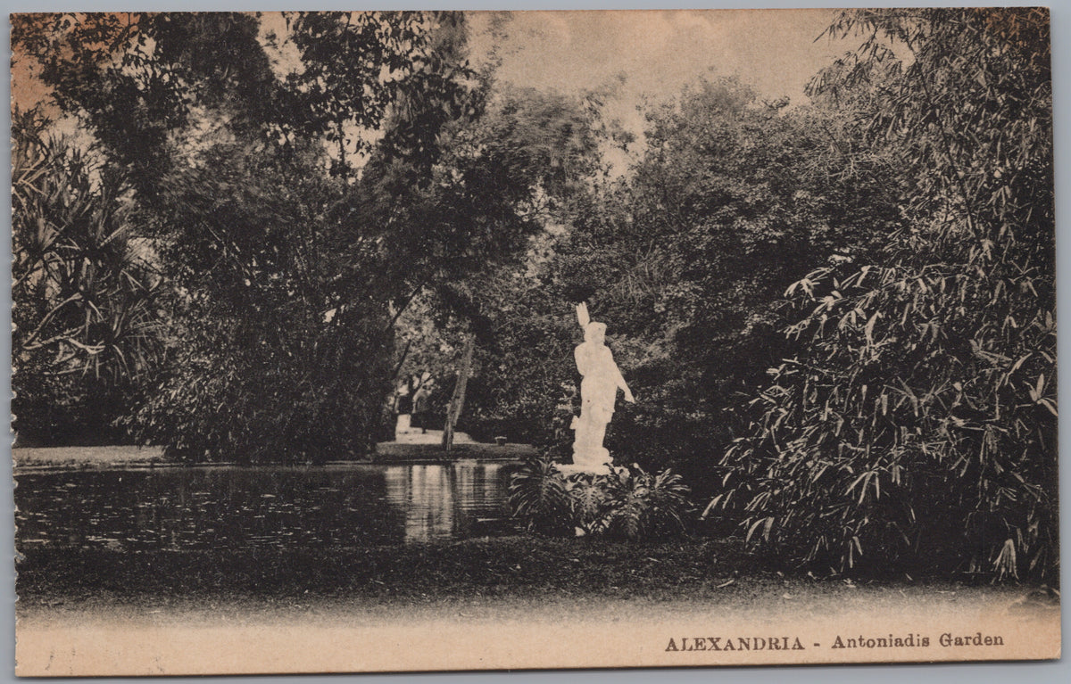 PC01439 | P44 | Alexandria — Antoniadis Gardens Statues — front