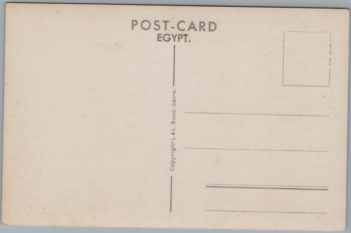 PC02015 back — Step Pyramid and Figures in the Desert