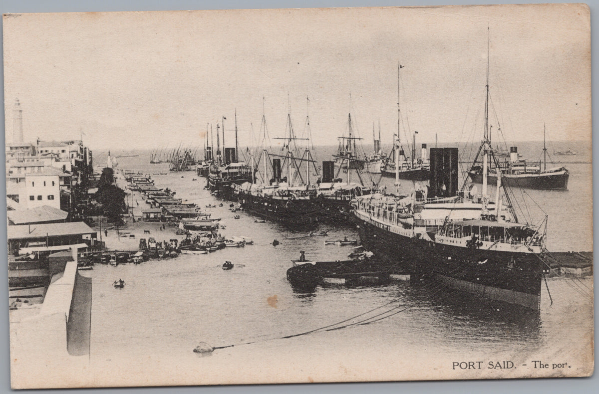 PC02024 front — Steamships Moored beside the Quay
