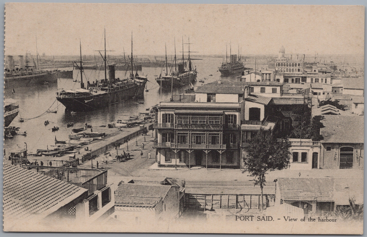 PC02027 front — Harbour Steamships and Balconied Waterfront