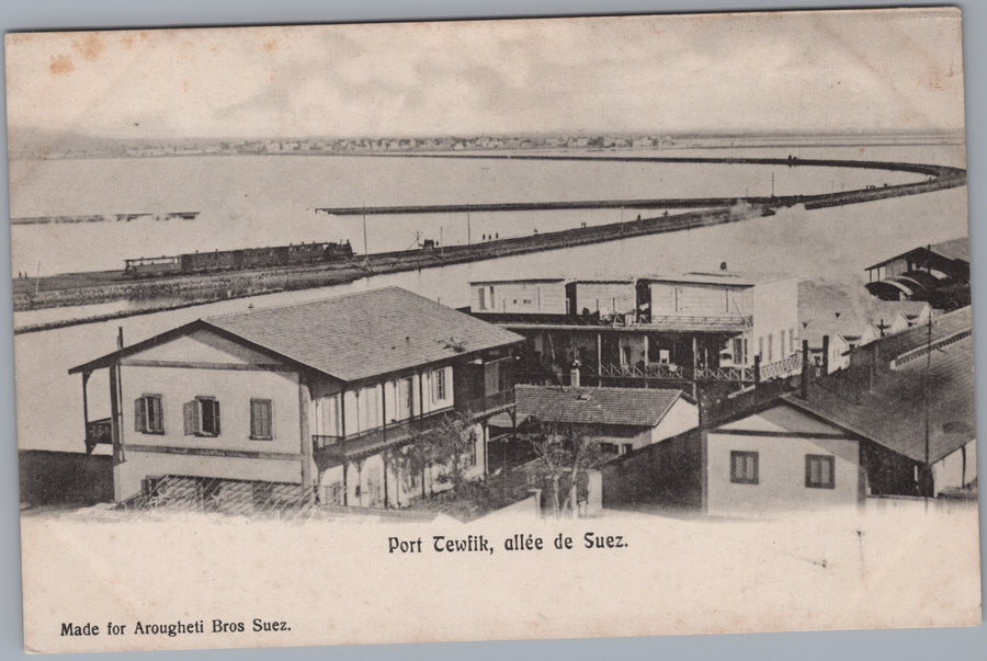 Port Tewfik — Waterfront Houses and Railway Causeway