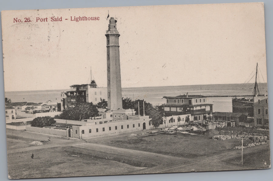 Port Said — Lighthouse and Surrounding Buildings