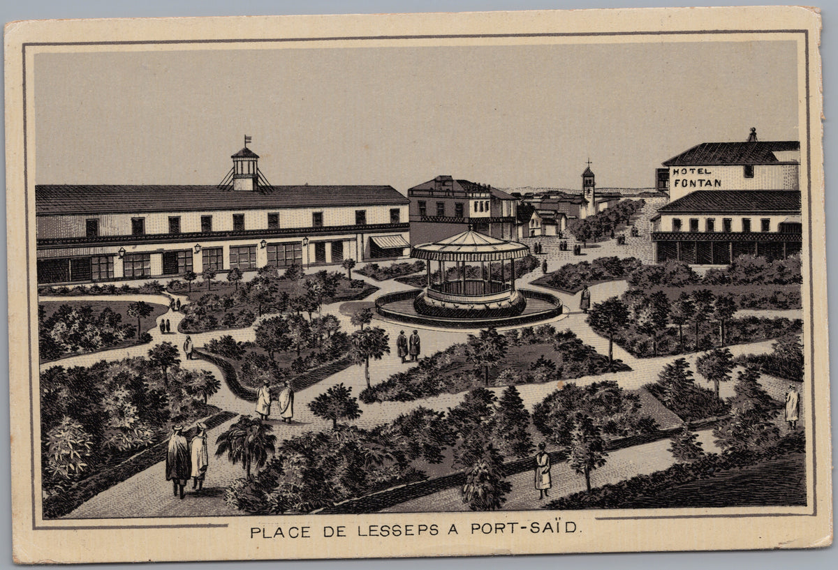 PC02146 front — Place de Lesseps Garden and Bandstand