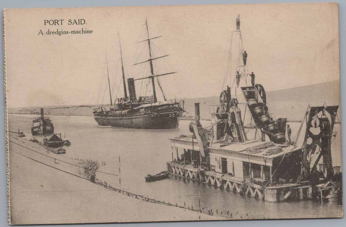 PC02158 front — Dredging Machine and Steamship