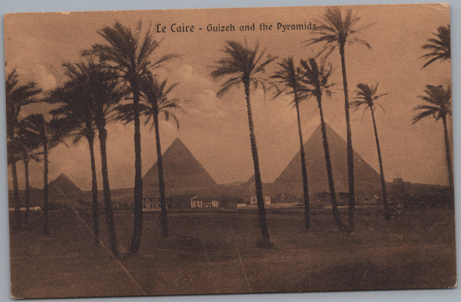 Giza — Pyramids beyond a Palm Grove