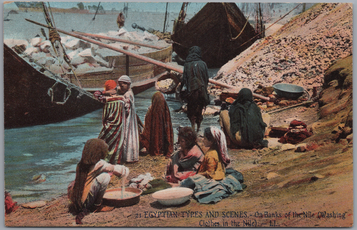 PC02168 front — Washing Clothes on the Nile Bank
