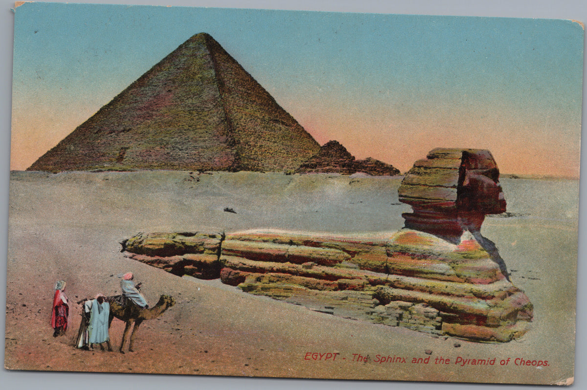 PC02199 front — Sphinx and Pyramid with Camel Group in Colour